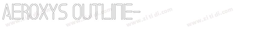 Aeroxys Outline字体转换